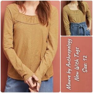 Maeve by Anthropologie Women’s Kenley Striped Top, Medium